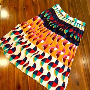 J Crew pleated midi skirt